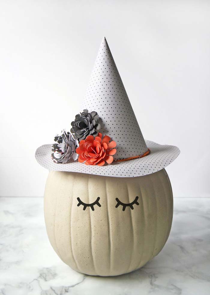 No-Carve Pumpkin Witch
