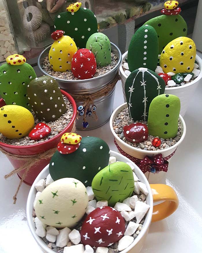 Painted Rocks Cactus Garden