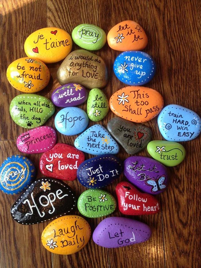 Rocks Painted With Quotes