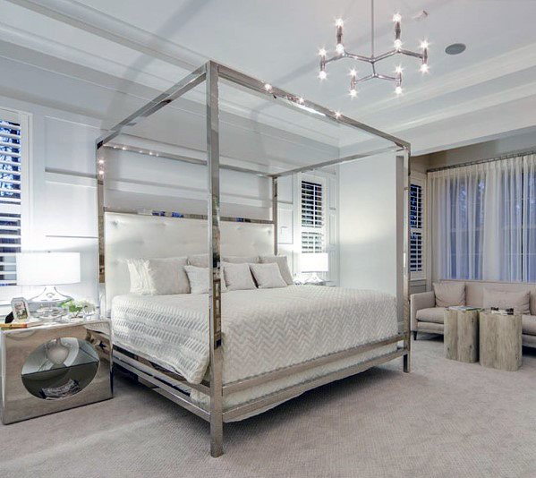 Silver Master Bedroom #bedroom #silver #decorhomeideas
