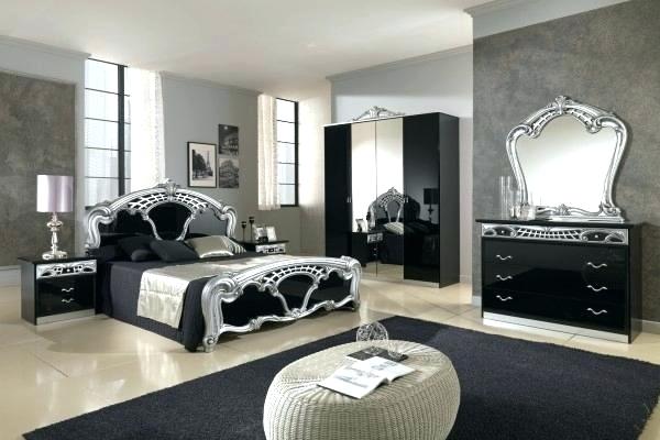 Silver and Black Bedroom #bedroom #silver #decorhomeideas