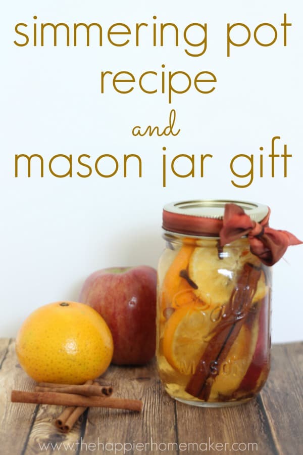 Simmering Pot Mason Jar #falldecor #masonjar #decorhomeideas