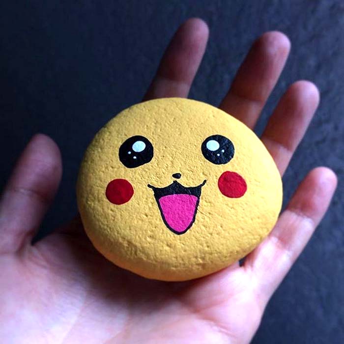 Smiley Painted Rock