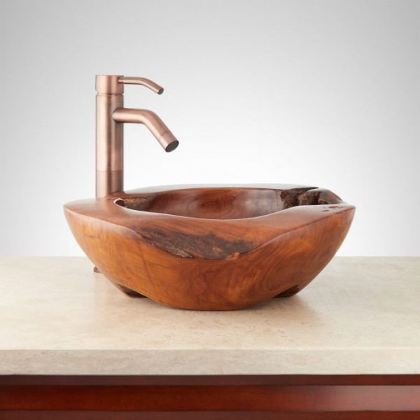 Teak Root Vessel Sink