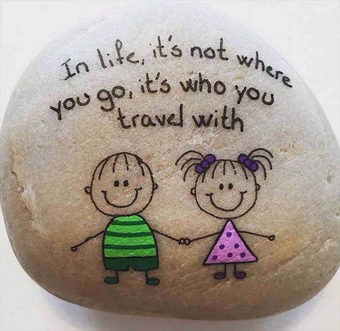 Top Painted Rock Art Ideas with Quotes