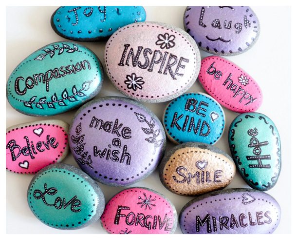 Word Rocks Painting Ideas