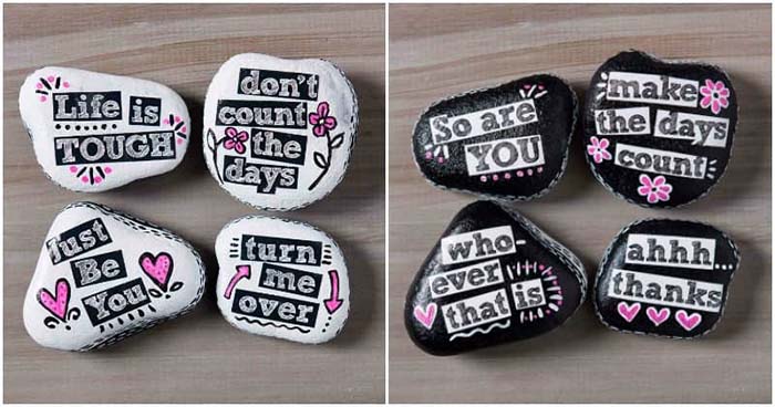 DIY Flip Painted Rocks