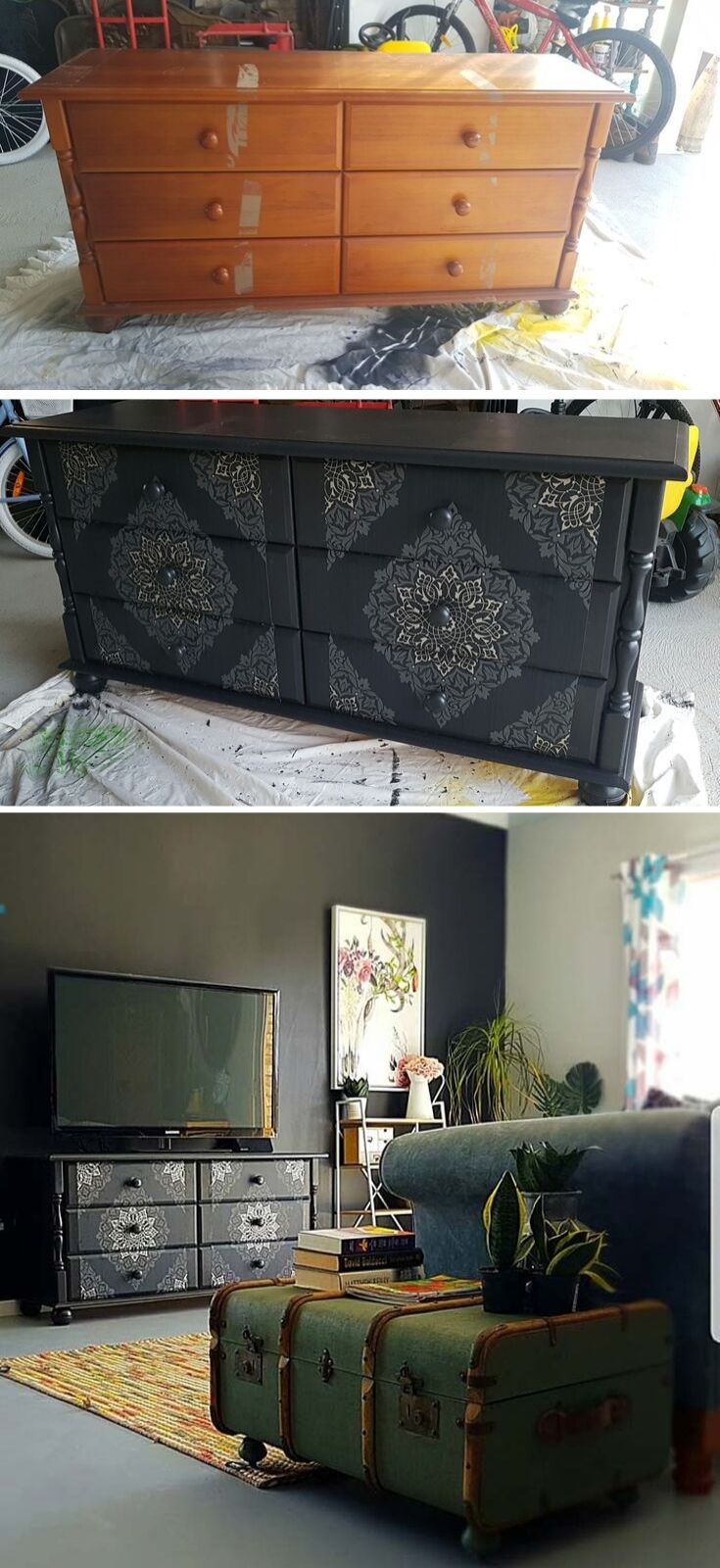 Dresser Makeover Wallpaper