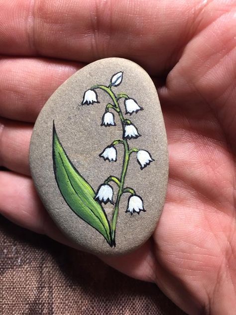 Flower Painted Rock