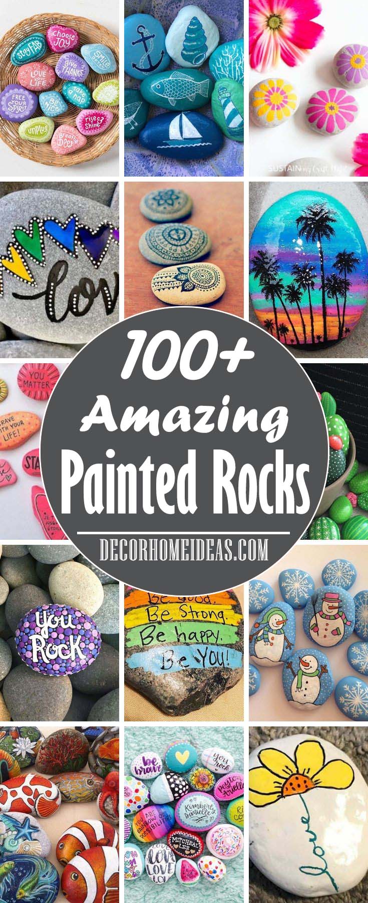 Best Painted Rocks Ideas and Designs. Photos, Tip and Tricks. 7 Easy steps to make a painted rock