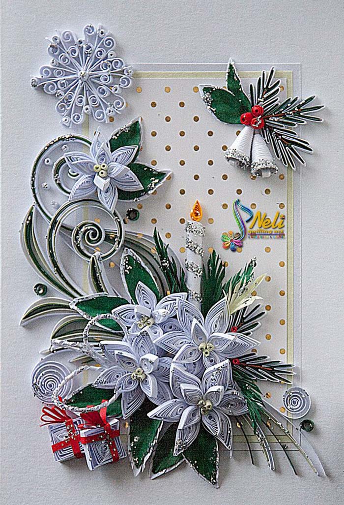 Quilling Christmas Cards #quilling #Christmas #cards #decorhomeideas