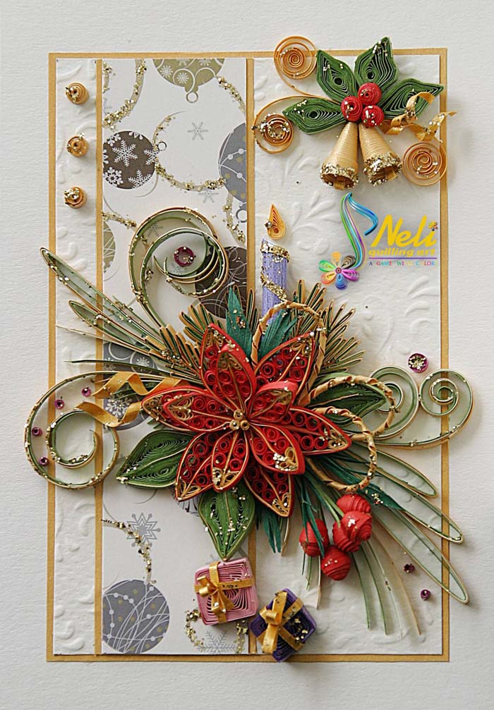 Quilling Christmas Cards #quilling #Christmas #cards #decorhomeideas