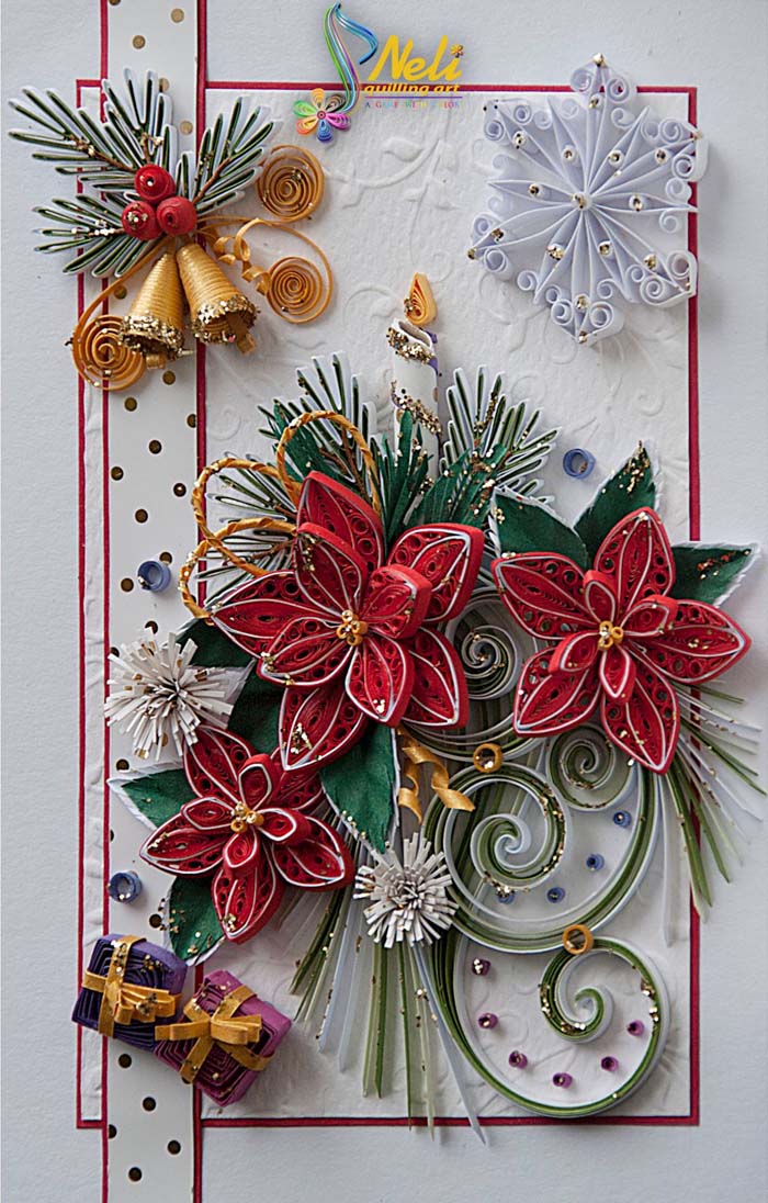 Quilling Christmas Cards #quilling #Christmas #cards #decorhomeideas