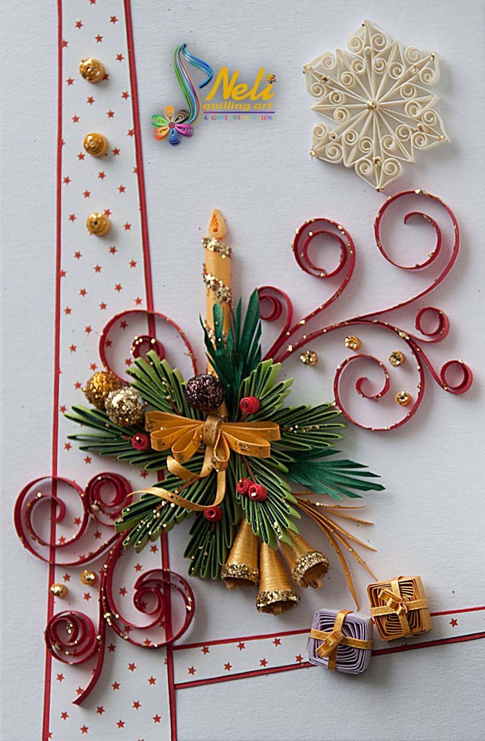 Quilling Christmas Cards #quilling #Christmas #cards #decorhomeideas