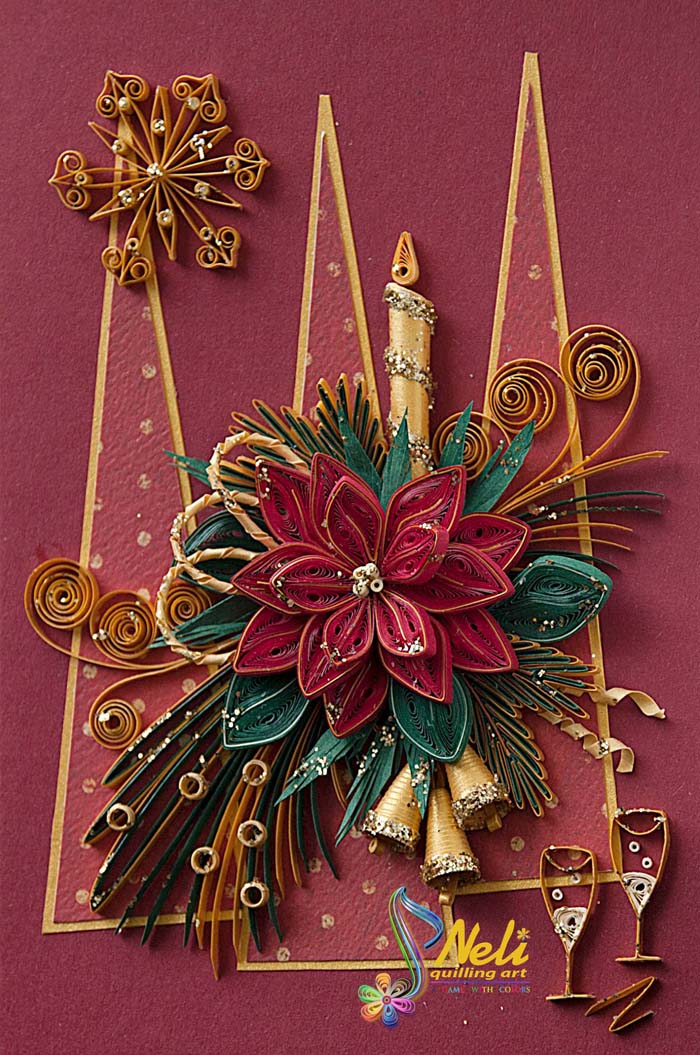 Quilling Christmas Cards #quilling #Christmas #cards #decorhomeideas