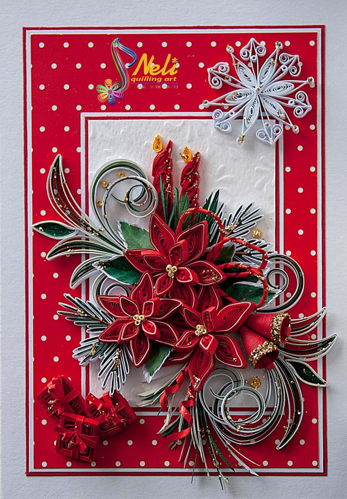 Quilling Christmas Cards #quilling #Christmas #cards #decorhomeideas