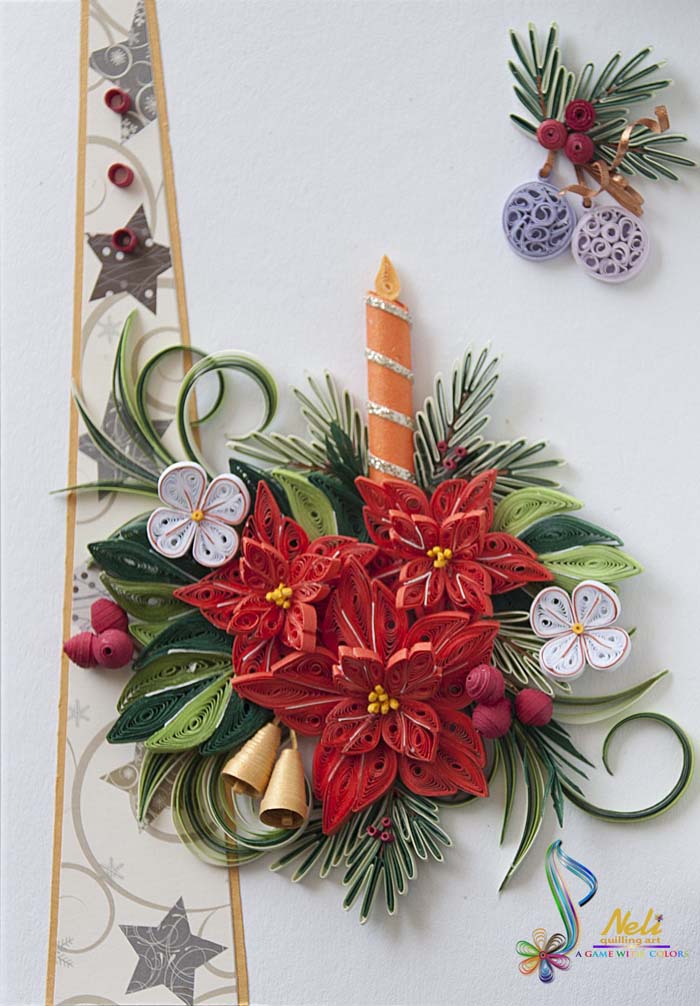 Quilling Christmas Cards #quilling #Christmas #cards #decorhomeideas