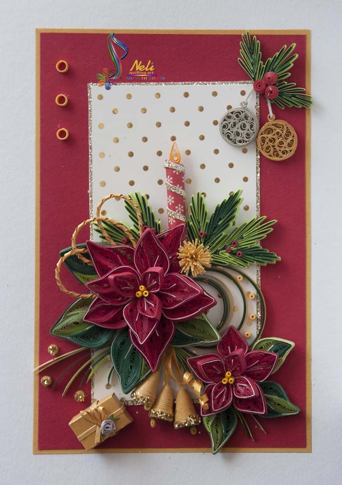 Quilling Christmas Cards #quilling #Christmas #cards #decorhomeideas