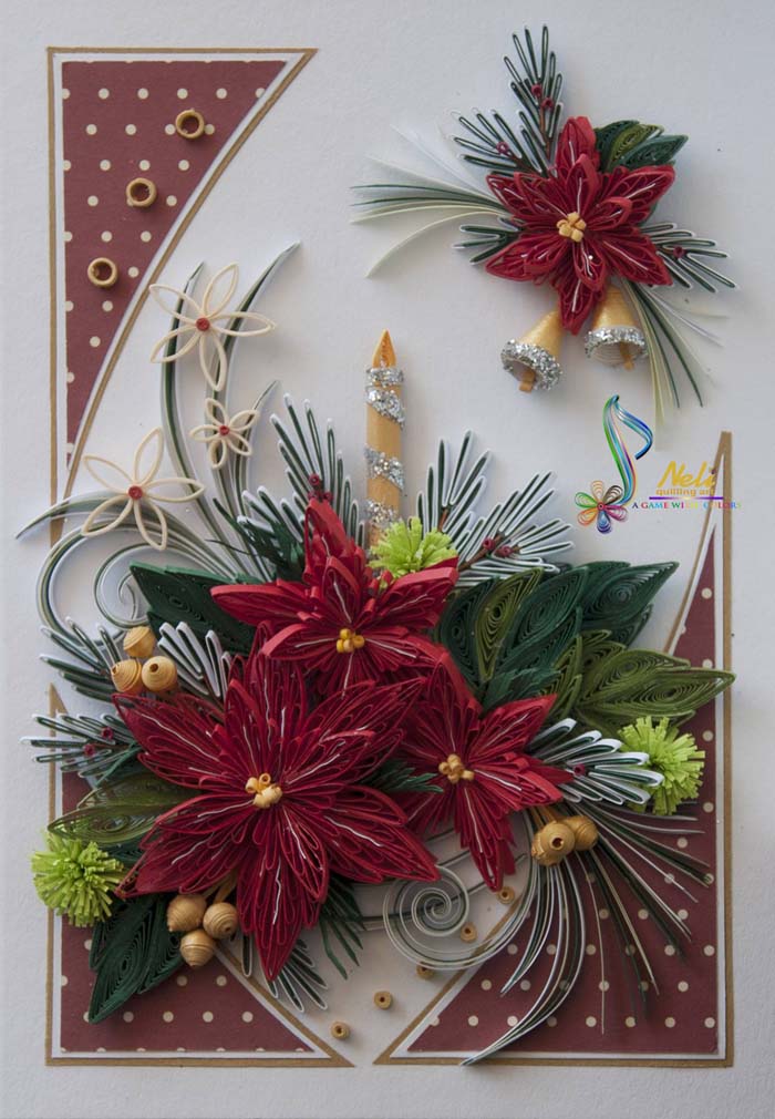 Quilling Christmas Cards #quilling #Christmas #cards #decorhomeideas