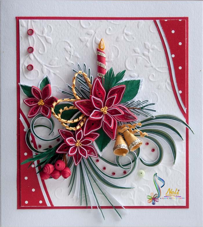 Quilling Christmas Cards #quilling #Christmas #cards #decorhomeideas