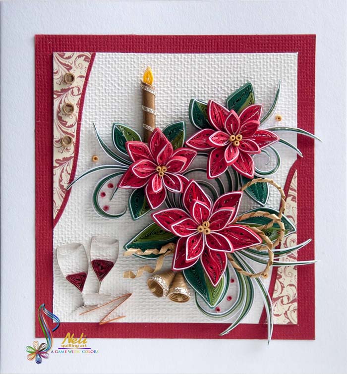 Quilling Christmas Cards #quilling #Christmas #cards #decorhomeideas