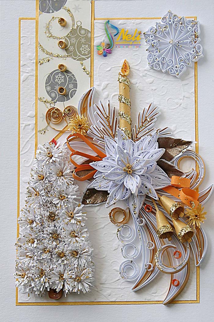 Quilling Christmas Cards #quilling #Christmas #cards #decorhomeideas