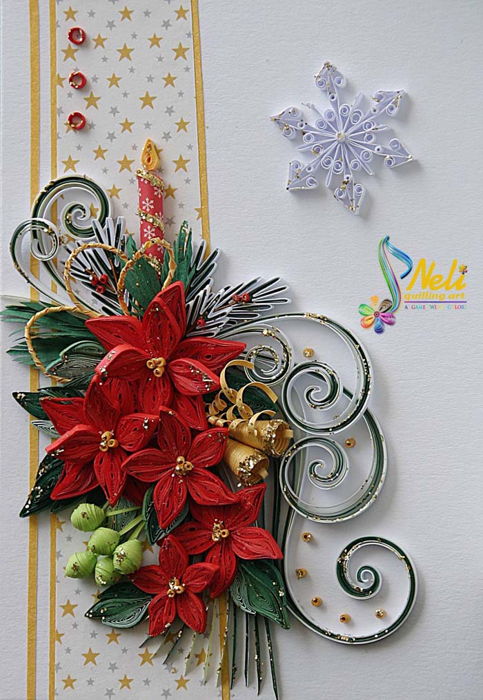 Quilling Christmas Cards #quilling #Christmas #cards #decorhomeideas