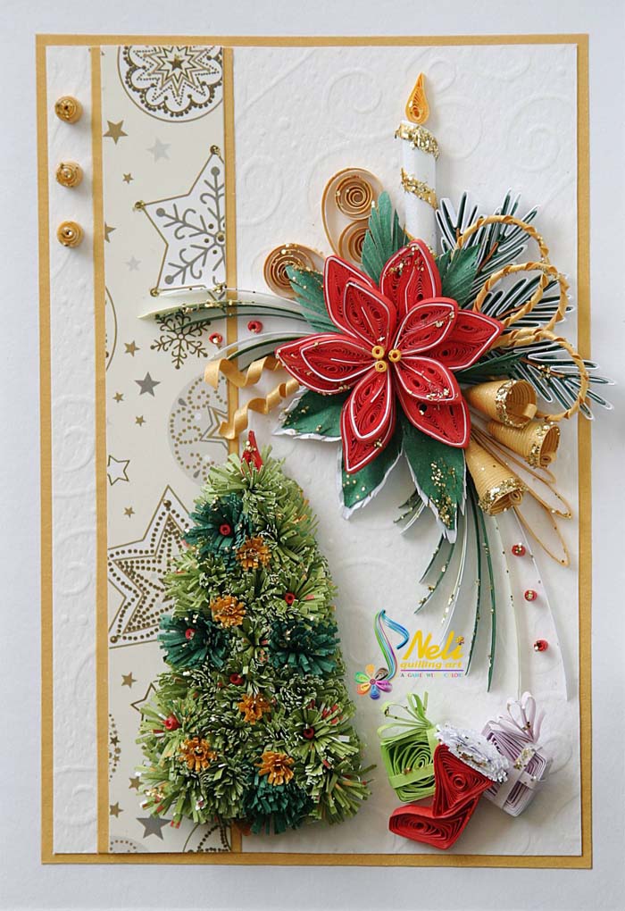 Quilling Christmas Cards #quilling #Christmas #cards #decorhomeideas