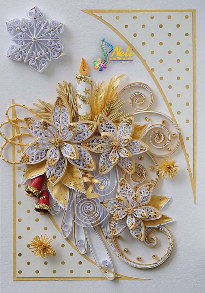 Quilling Christmas Cards #quilling #Christmas #cards #decorhomeideas