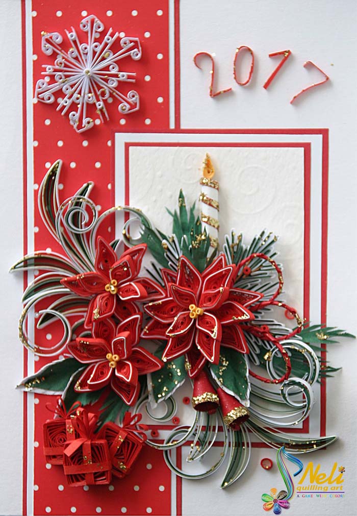 Quilling Christmas Cards #quilling #Christmas #cards #decorhomeideas