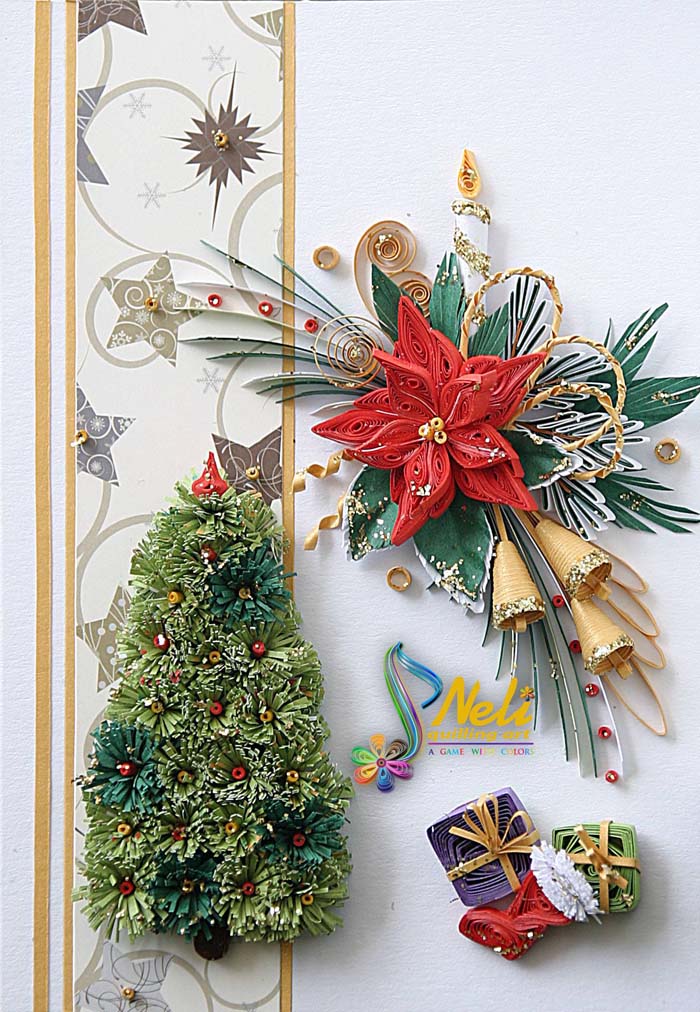 Quilling Christmas Cards #quilling #Christmas #cards #decorhomeideas