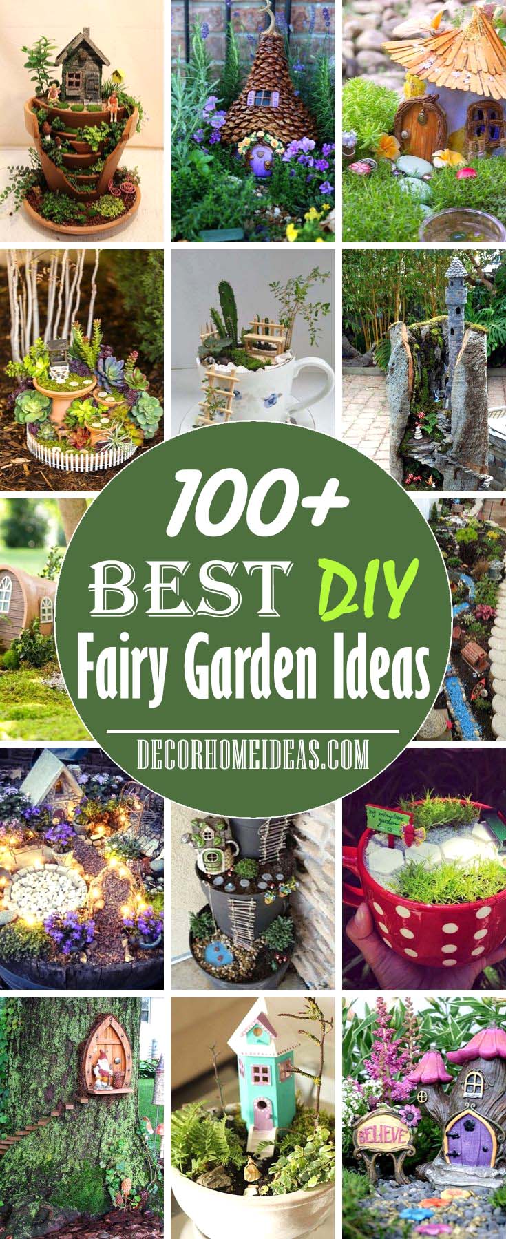 Best DIY Fairy Garden Ideas and Designs #fairygarden #diy #decorhomeideas