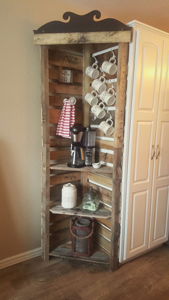 Built-In Coffee Station #coffeebar #coffeestation #decorhomeideas