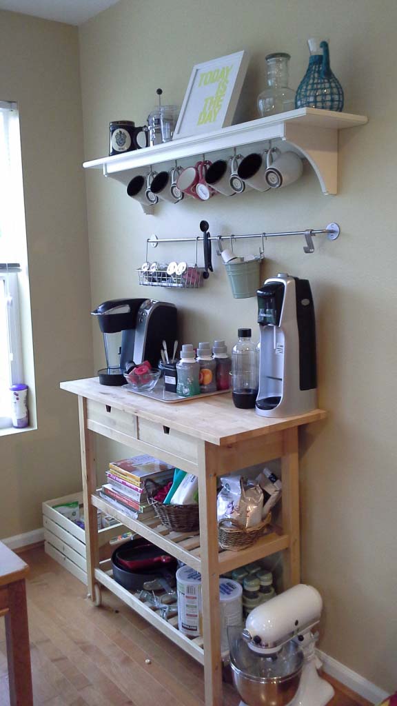 Coffee Bar Organization #coffeebar #coffeestation #decorhomeideas