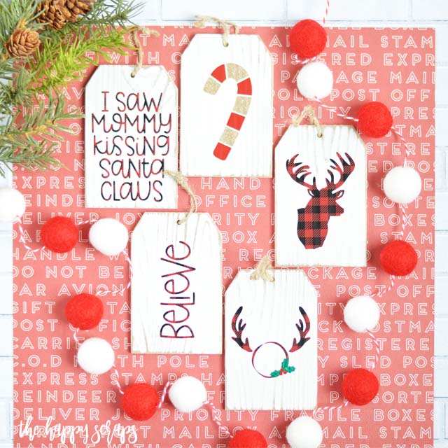 DIY Buffalo Check Christmas Oraments #Christmas #buffalocheck #diy #decorhomeideas