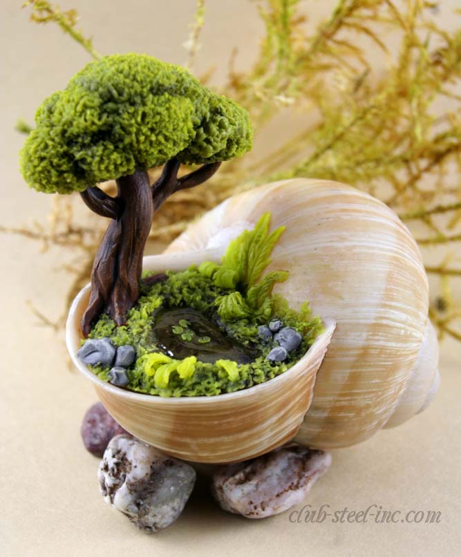 Fairy Garden In a Sea Shell #fairygarden #diy #decorhomeideas