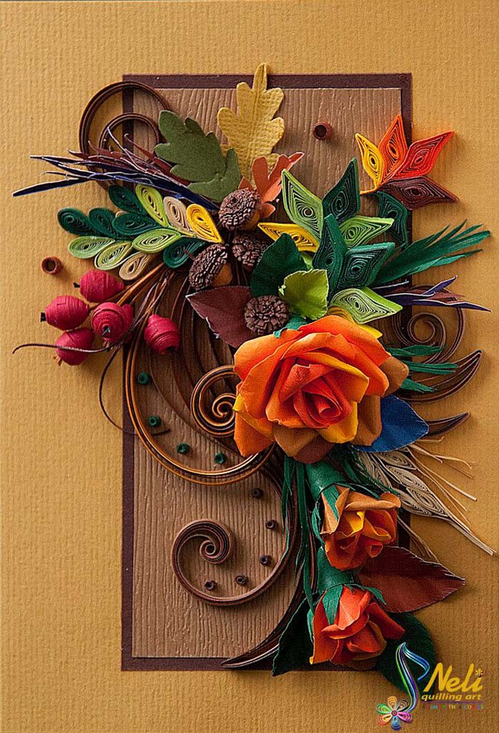 Fall Decor Quilling Cards