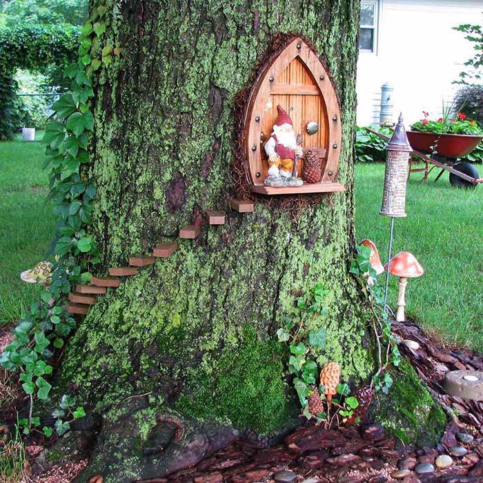 Gnome Home Fairy Garden #fairygarden #diy #decorhomeideas