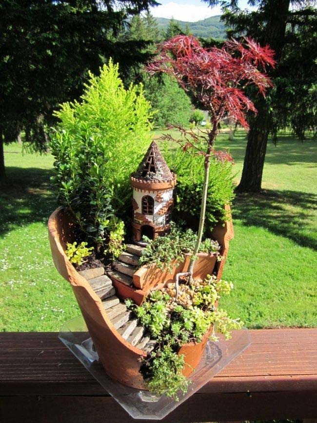 Hidden Castle Fairy Garden #fairygarden #diy #decorhomeideas