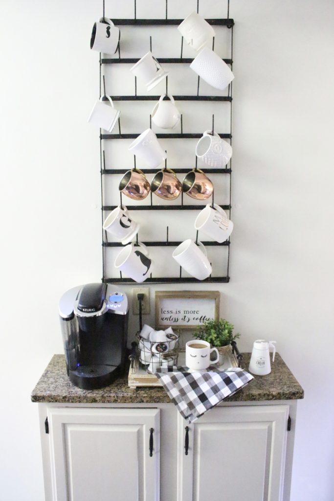 How To Setup Kitchen Coffee Station #coffeebar #coffeestation #decorhomeideas