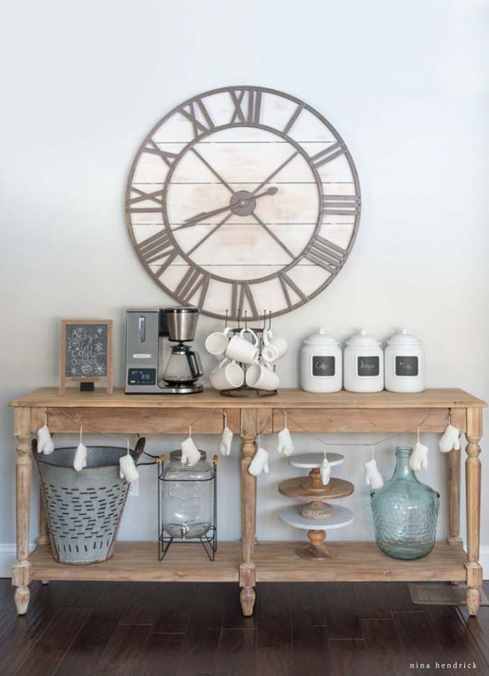 Kitchen Coffee Bar #coffeebar #coffeestation #decorhomeideas