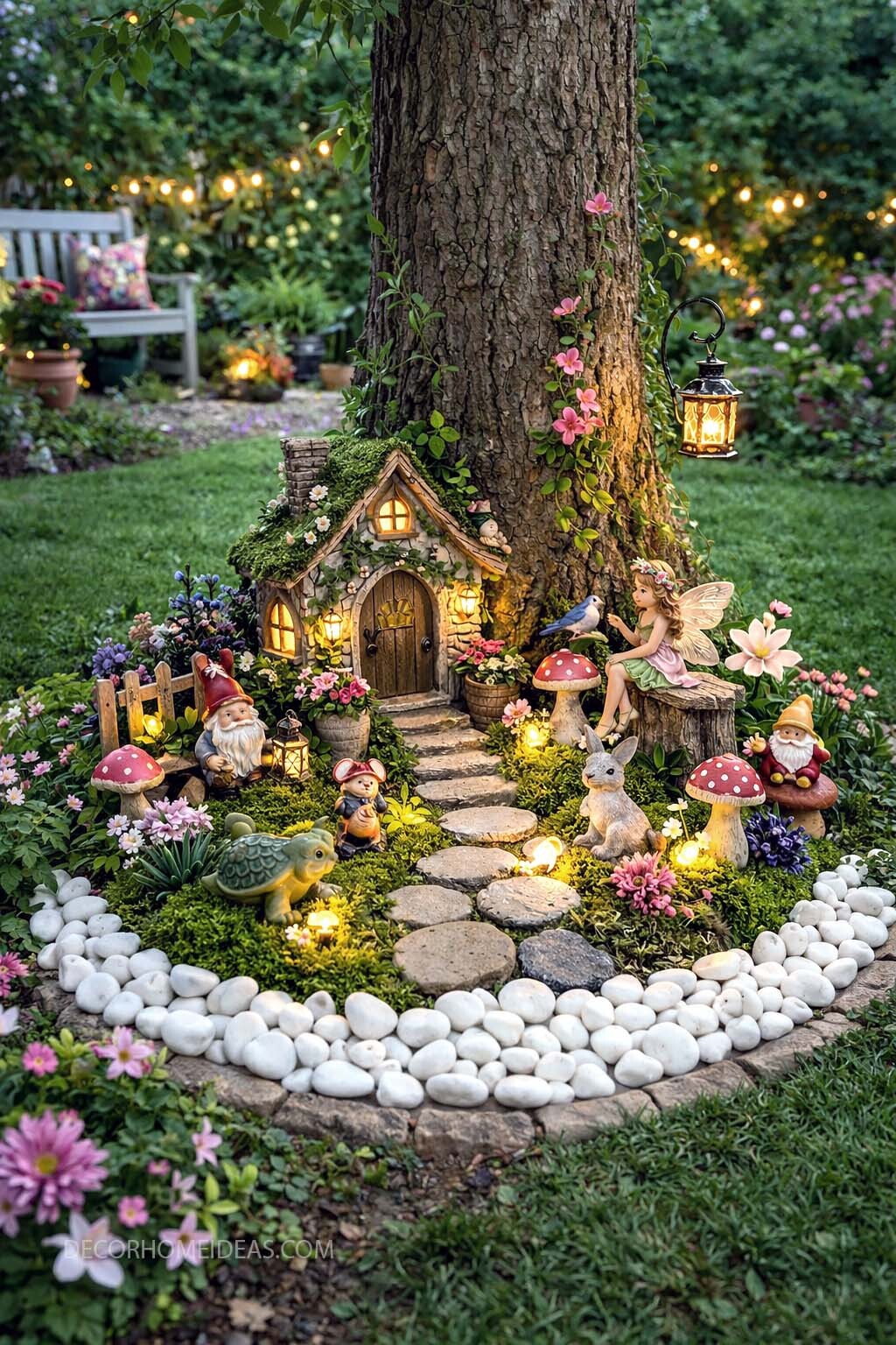 Magical Tree Base Fairy Garden Ideas for an Enchanted Backyard