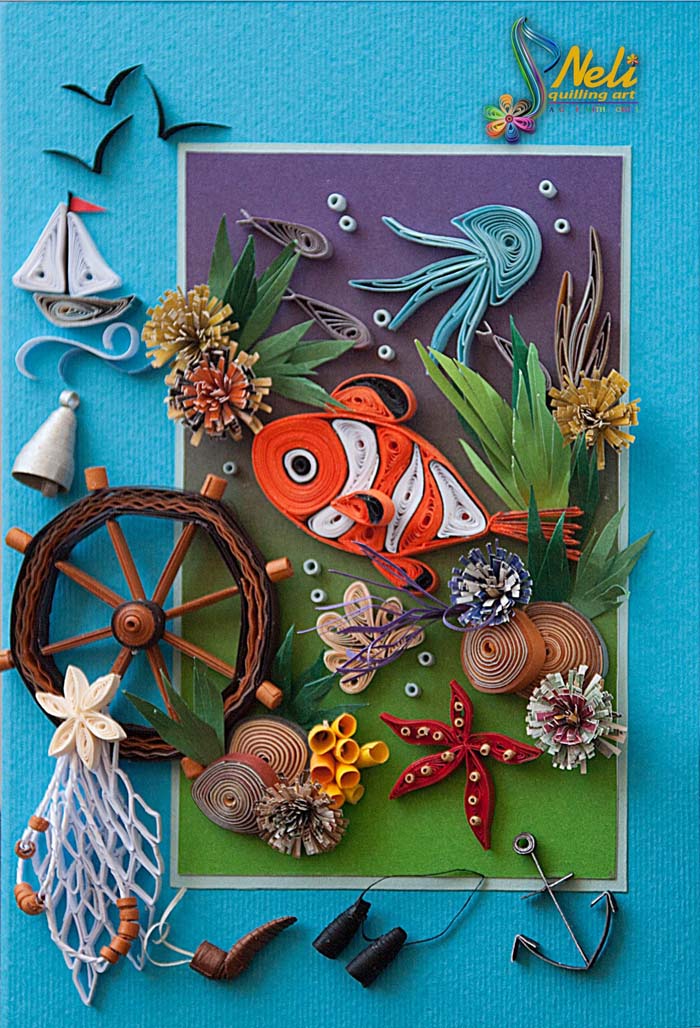 Marine Themed Quilling Cards