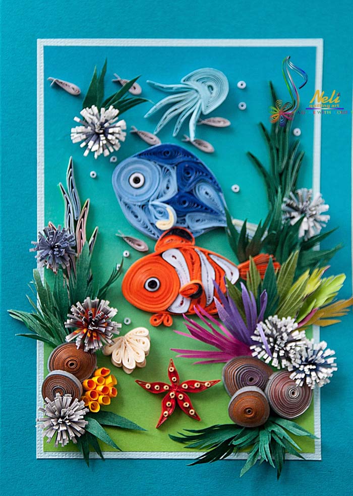 Marine Themed Quilling Cards