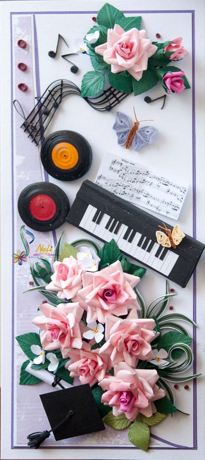 Music Themed Quilling Cards