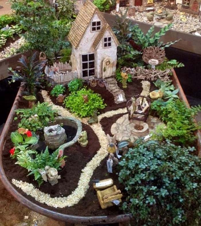 Old House Fairy Garden #fairygarden #diy #decorhomeideas