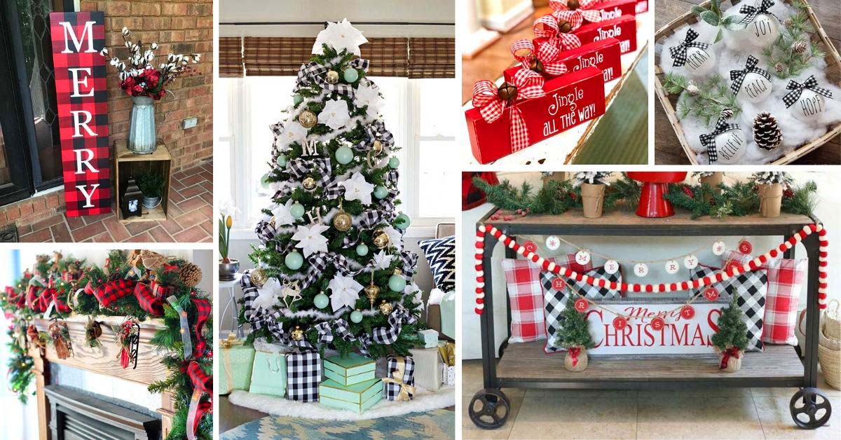 11 Classy Buffalo Plaid Christmas Decor Projects • OhMeOhMy Blog