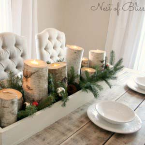 Christmas Diningroom #Christmas #natural #decoration #decorhomeideas