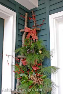 Christmas Ladder DIY #Christmas #natural #decoration #decorhomeideas