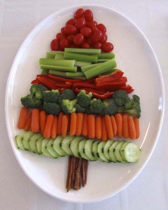 Christmas Vegetable Tree